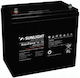 SunLight Accuforce Μπαταρία Φωτοβολταϊκών AGM 12V 57.8Ah C20