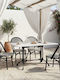 Tisch Stabil Zosal White-black Shade 110x70x71.8cm