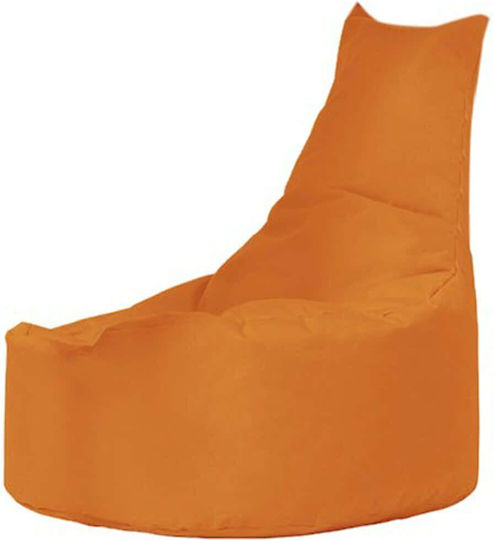 Πουφ Πολυθρόνα Αδιάβροχη Orange 70x70cm