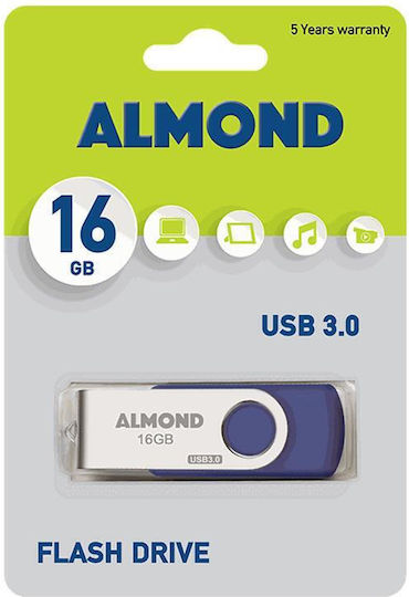 Almond Twister 16ГБ USB 3.0 Стик Син