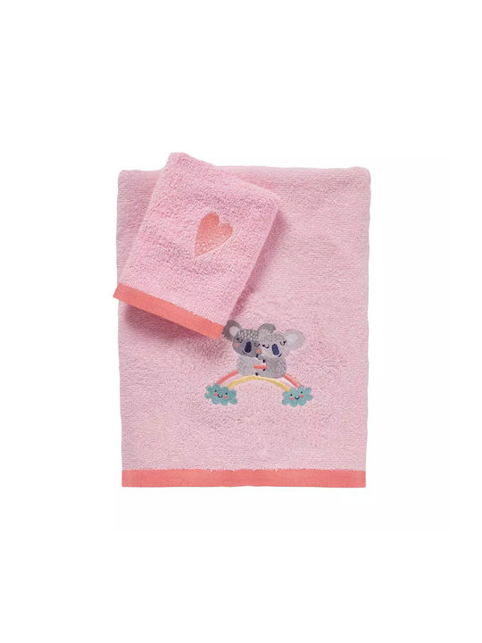 Das Home Set of baby towels 2pcs 4934 Pink Weight 420gr/m²