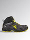 Utility Diadora Αδιάβροχο Μποτάκι Ασφαλείας Μαύρο Γκρί Shark Stable Impact Mid S3s Fo Sr Sc Esd En Iso 20345:2022 181157