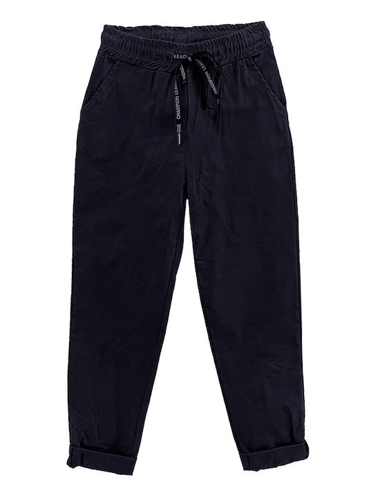 Ustyle Damen Stoff Hose Dark Blue