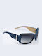 Dolce & Gabbana Women's Sunglasses with Blue Plastic Frame and Gray Gradient Lens DG8108G 65