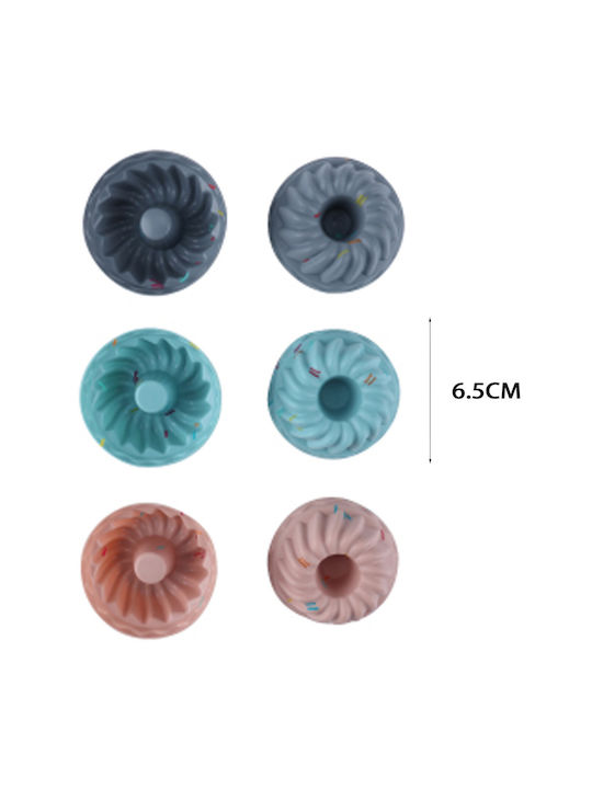 Tpster Formă de Patiserie pentru Cupcakes/Muffins din Silicon 6buc