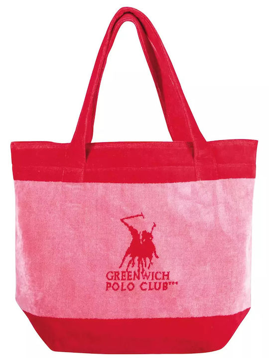 Greenwich Polo Club Fabric Beach Bag Pink