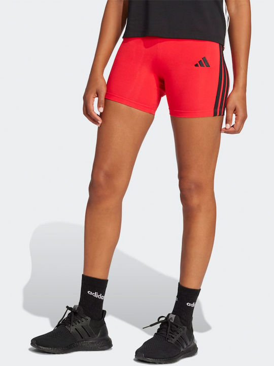 Essentials 3-stripes Women's Bike Training Legging Red