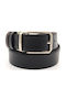Men's Belt Leather Double Sided Black