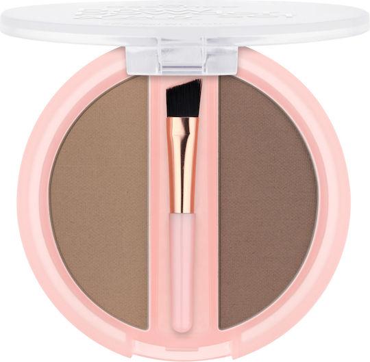 Essence Brow Powder Duo Set Eyebrow Makeup Palette 01 Light 1.8gr