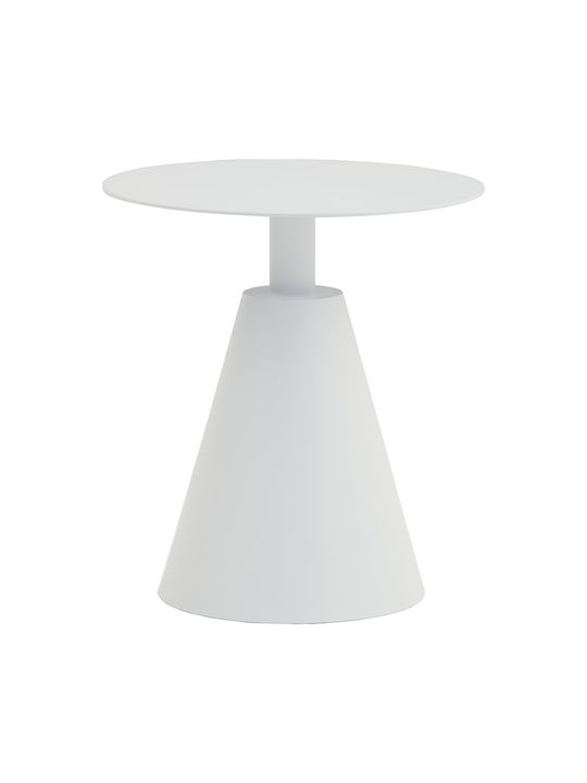 Tisch für kleine Außenbereiche Stabil White 50x50x56cm