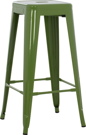 Stool for Bar Outdoor Light Olive Green 43x43x78cm