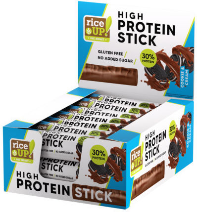 RiceUp Stick Блокчета с 30% Протеин & Вкус Cookie & Cream 15x40гр