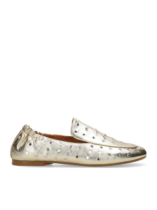 Mexx Γυναικεία Loafers σε Χρυσό Χρώμα