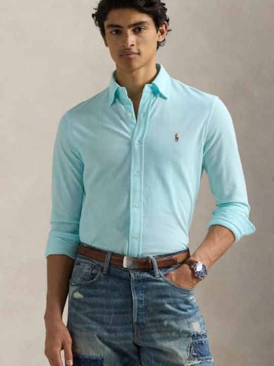 Long-sleeved Shirt Soft Aqua