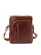 Leather Men's Bag Shoulder / Crossbody Tabac Brown