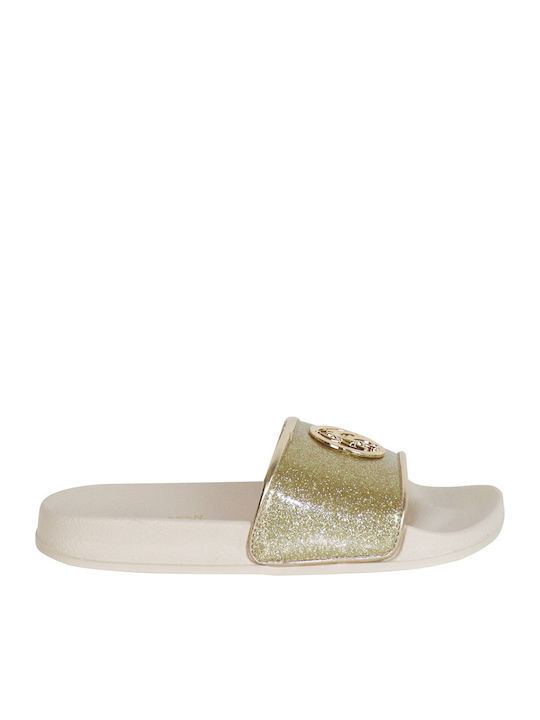 U.S. Polo Assn. Slides σε Χρυσό Χρώμα