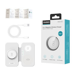 Choetech Зарядно Magsafe 15W Бял (T616-F)