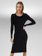 Midi Abendkleid Black