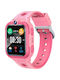Awei Kids Digital Watch H30 with GPS and Rubber/Plastic Strap Pink