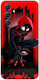 Spiderman Miles Morales Silicone Case for Samsung Galaxy A54 5G Red