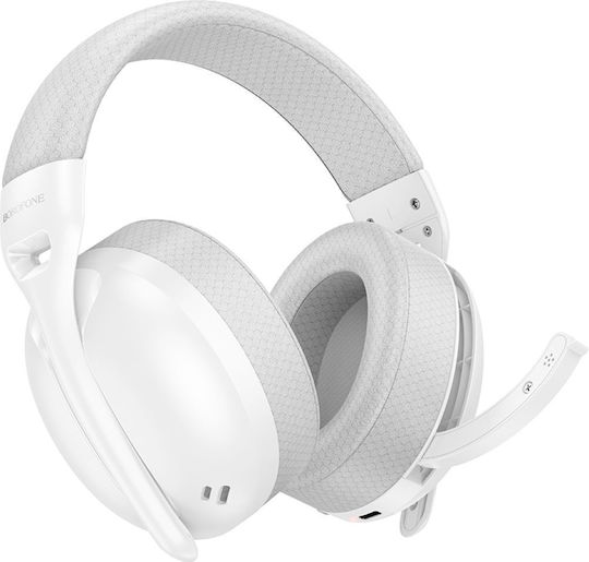 Borofone BO30 Magic Wireless On Ear Multimedia Headphone with Microphone Bluetooth White