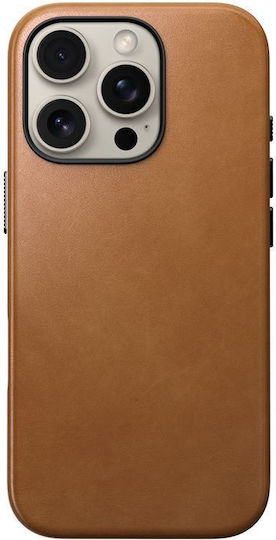 Nomad Back Cover Leather Brown (iPhone 16 Pro)