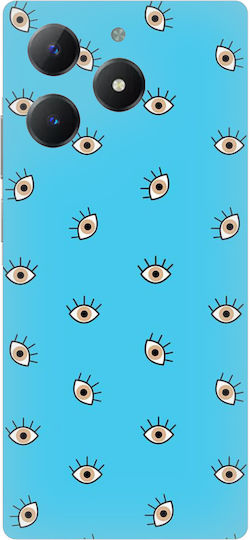 Eyes In Blue Silicone Case Θήκη Realme C63 4g