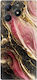 Marble Black-Pink Silicone Case for Realme C61 4G