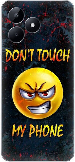 Husă din silicon cu emoji "Don't Touch My Phone" pentru Realme Note 50