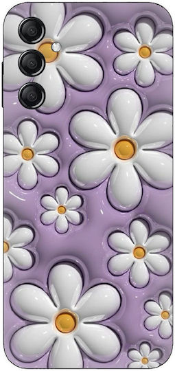 Flowers In Purple Silicone Case Θήκη Samsung Galaxy M35 5g
