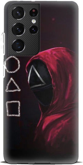 Squid Game Silicone Case Samsung Galaxy S21 Ultra Black-red