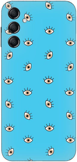 Augen in Blau Silikonhülle für Samsung Galaxy M35 5G