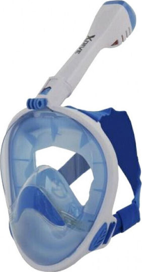 XDive XDive Diving Mask Silicone Full Face Crystal White/Blue