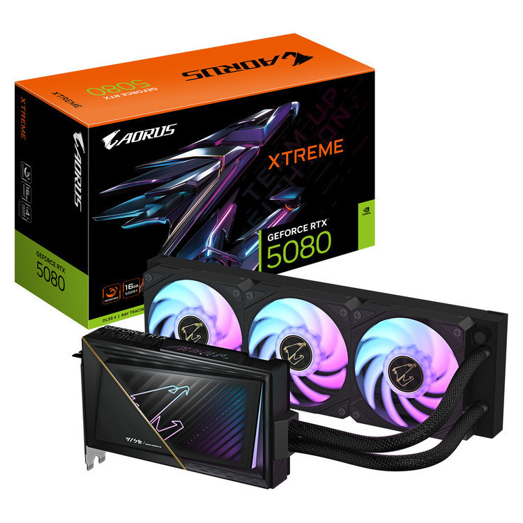 Gigabyte GeForce RTX 5080 16GB GDDR7 Aorus Xtreme Waterforce Κάρτα Γραφικών