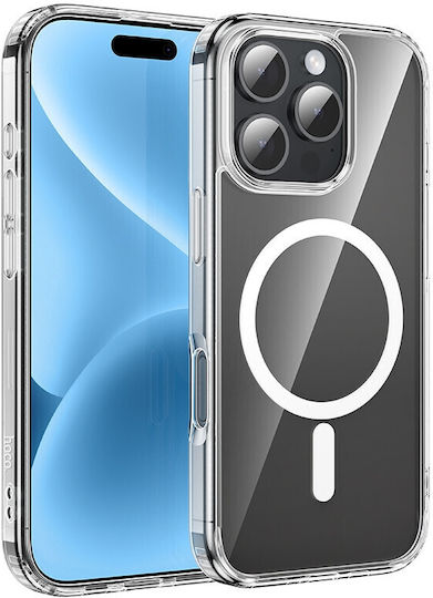 Hoco Magnetic Series Airbag Back Cover Silicone Transparent (iPhone 16 Pro)