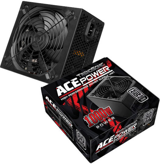 Trendsonic ACE Power 1000W Μαύρο Τροφοδοτικό Υπολογιστή Full Modular 80 Plus Silver