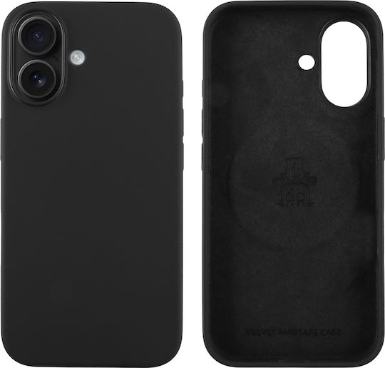Idol 1991 Velvet Umschlag Rückseite Silikon Schwarz (iPhone 16 Plus)