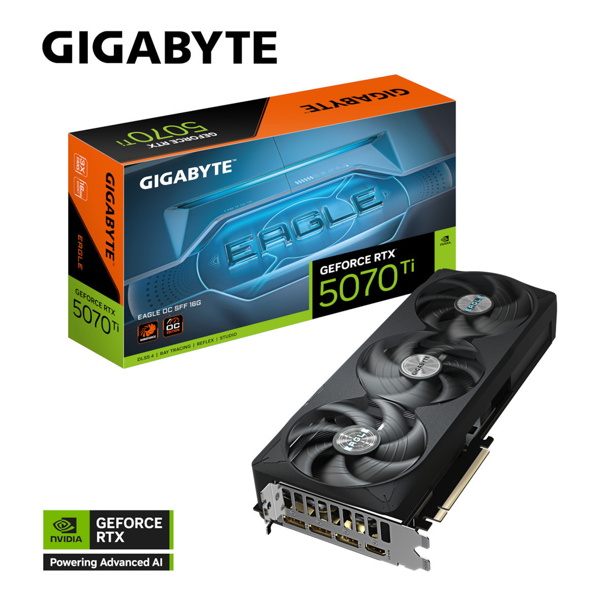 Gigabyte GeForce RTX 5070 Ti 16GB GDDR7 Eagle OC SFF Κάρτα Γραφικών