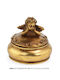 Papadimitriou Interior Glass Sweet Jar with Lid Gold 10x10x9.3cm