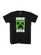 Παιδική Μπλούζα Κοντομάνικη Μαύρη Minecraft - Game Over