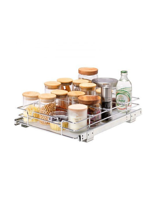 Vevor Raft Pentru Dulap Din Inox 30x43cm Argintiu