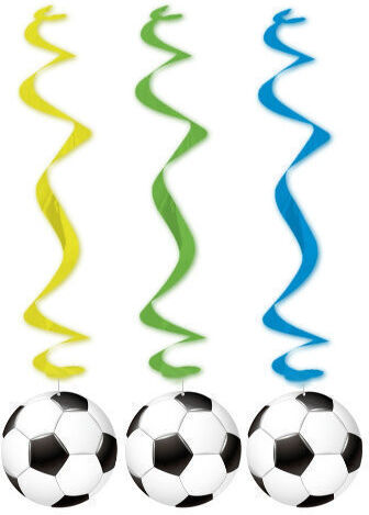 GoDan Hanging Ornament for Football Party 3 Pieces 150cm