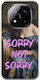 Vintage Lady Sorry Not Sorry Xiaomi Redmi Note 14 Pro+ 5g Flexible Tpu Διάφανη Σιλικόνη
