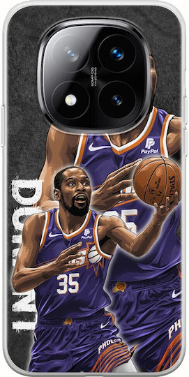 NBA Звезди Кевин Дюрант Xiaomi Redmi Note 14 Pro+ 5G Гъвкав TPU Прозрачен Силикон