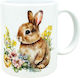Easter Mug Bunny Flowers