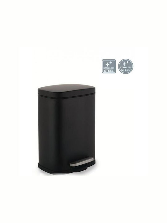 Import Hellas Inox Badezimmer Mülleimer 5Es Schwarz