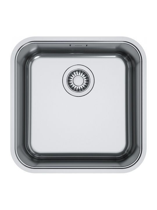 Franke Smart Bowl Srx 21040 Υποκαθήμενος Νεροχύτης Inox Brushed Μ44.1xΠ44.1cm Ασημί