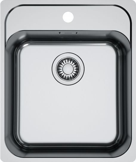 Franke Smart Bowl 3011750108 Drop-In Spüle Inox Gebürstet B43xT51cm Silber