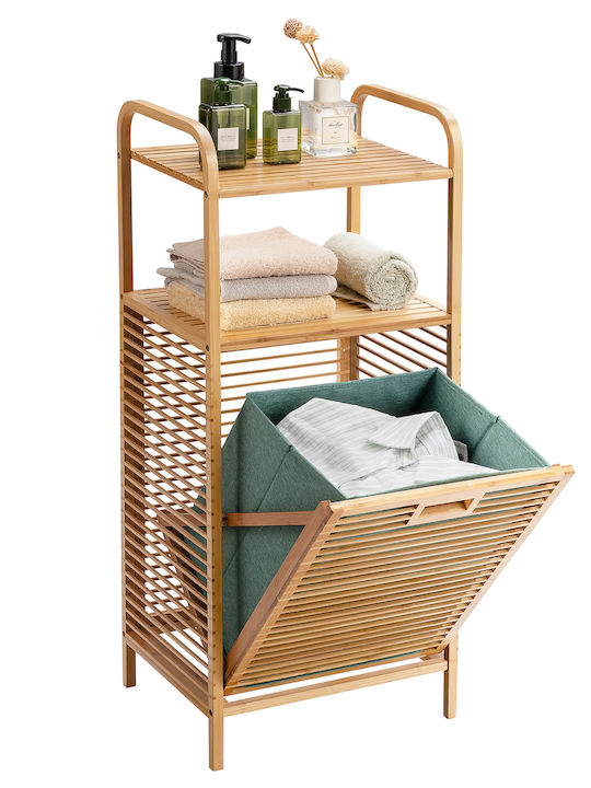 Costway Wäschekorb Bamboo Klappbar