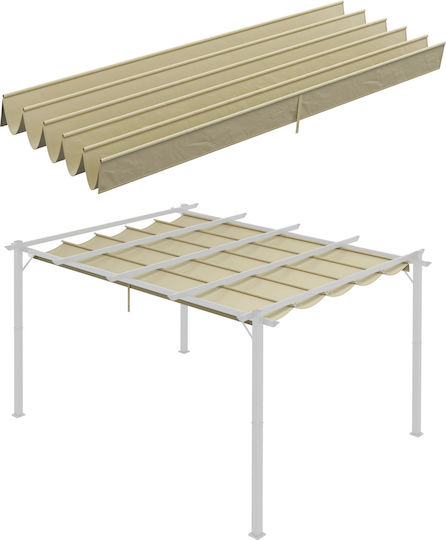 Outsunny Κάλυμμα για Κιόσκι Μπεζ 3x4m